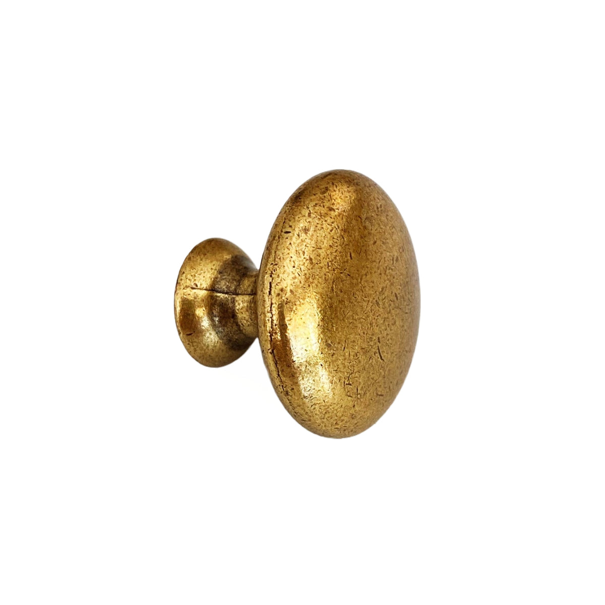 Round Antique Brass Knob and Bar Pulls