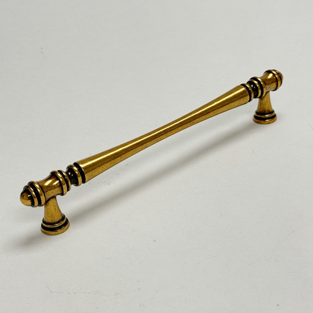 Cabinet Hardware "Palermo" Drawer Pulls and Knobs in Antique Brass - Forge Hardware Studio