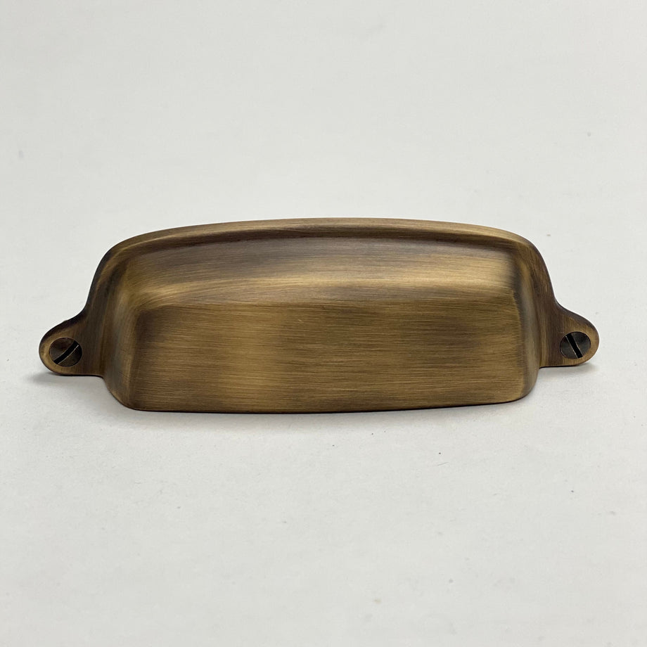 Unlacquered Brass Eloise 3-5/16 Cabinet Cup Drawer Pull – Forge Hardware  Studio