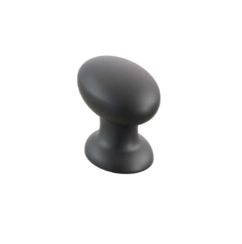 Matte Black Cabinet Hardware "Estate" Cabinet Knobs and Pulls - Forge Hardware Studio