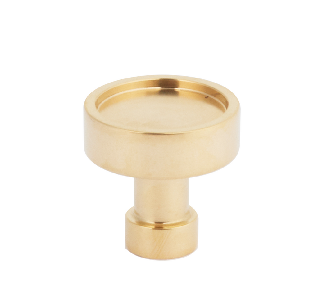 Unlacquered Brass "Nolan" Cabinet Knobs and Pulls Cabinet Hardware - Forge Hardware Studio