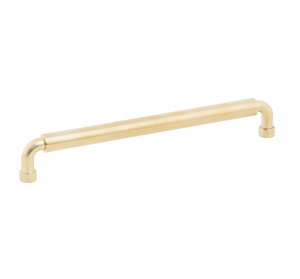 Unlacquered Brass "Nolan" Cabinet Knobs and Pulls Cabinet Hardware - Forge Hardware Studio