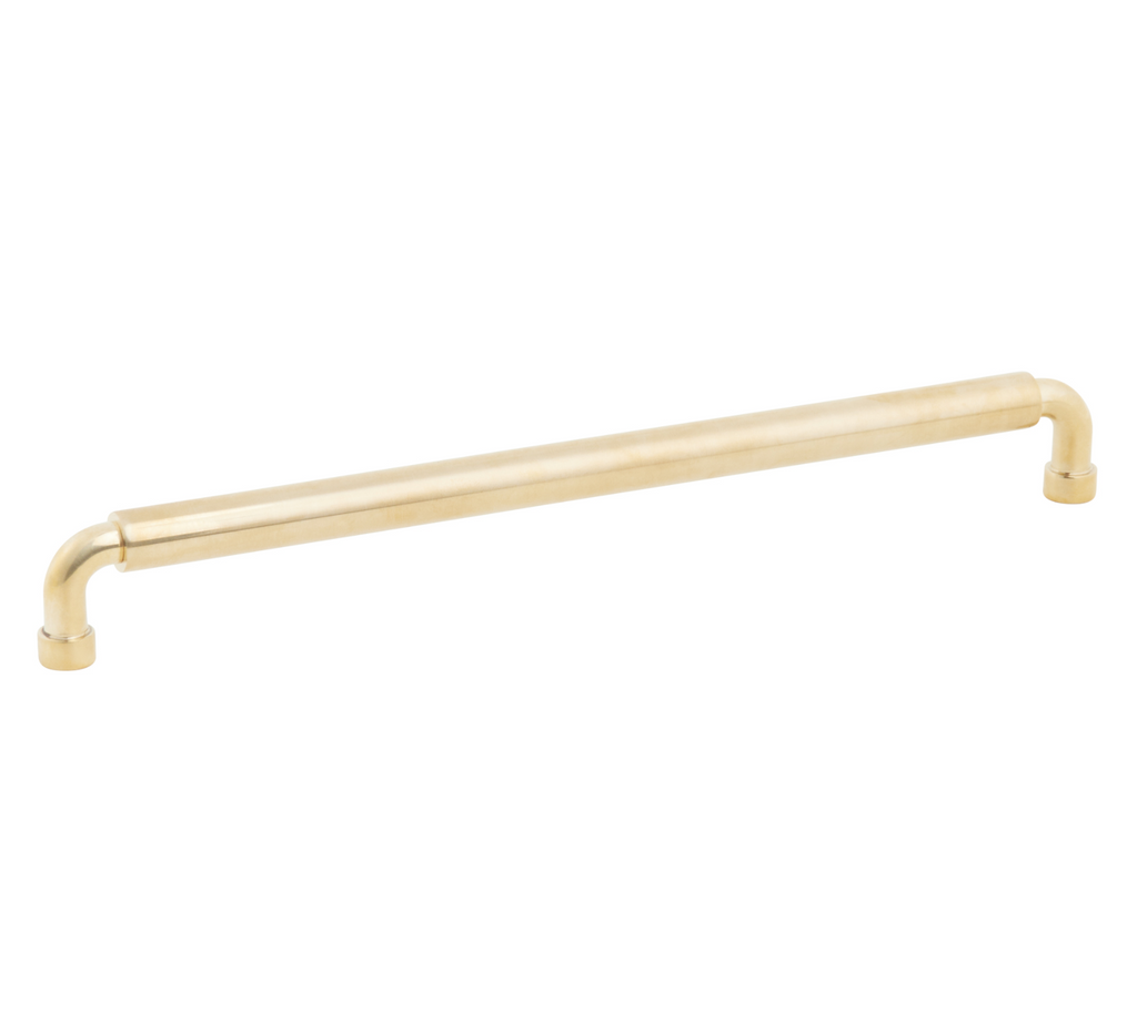 Unlacquered Brass "Nolan" Cabinet Knobs and Pulls Cabinet Hardware - Forge Hardware Studio