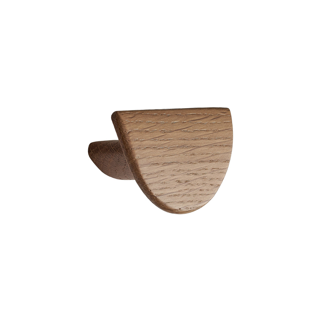 Semi-Circle "Horizon" Lacquered Oak Wood Drawer Pulls - Forge Hardware Studio