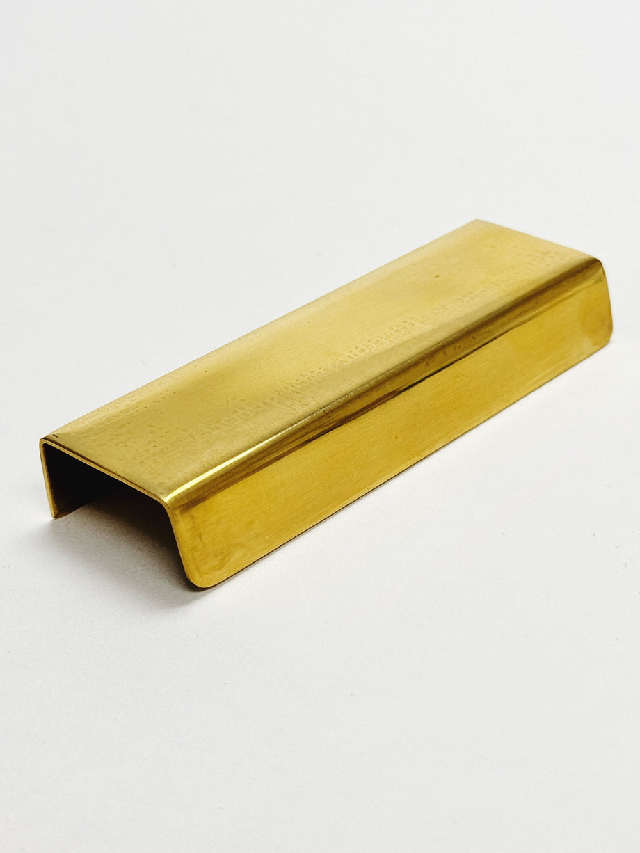 Unlacquered Brass Patina Edge Drawer Pulls – Forge Hardware Studio