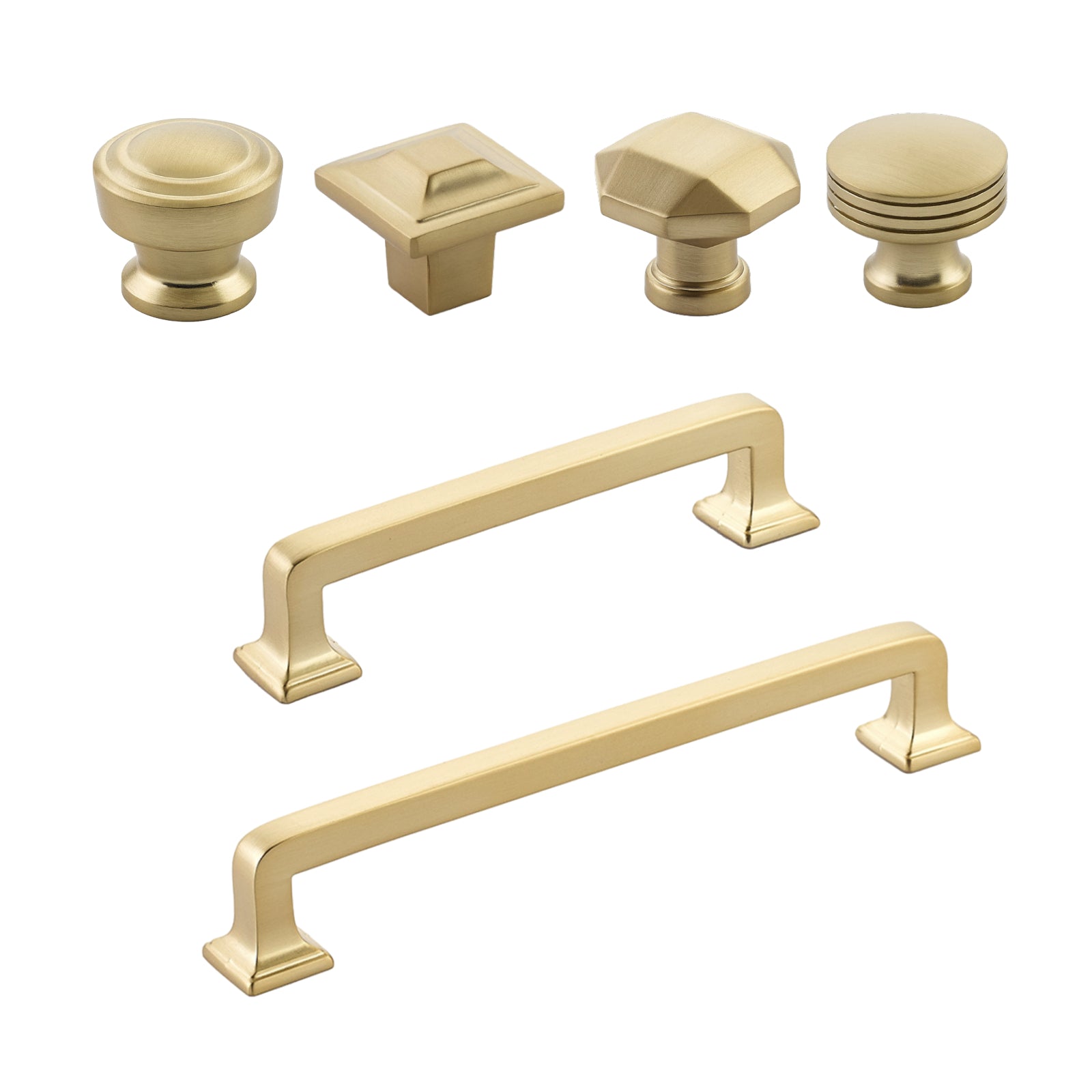 Champagne Bronze Moderna Drawer Pulls and Cabinet Knobs