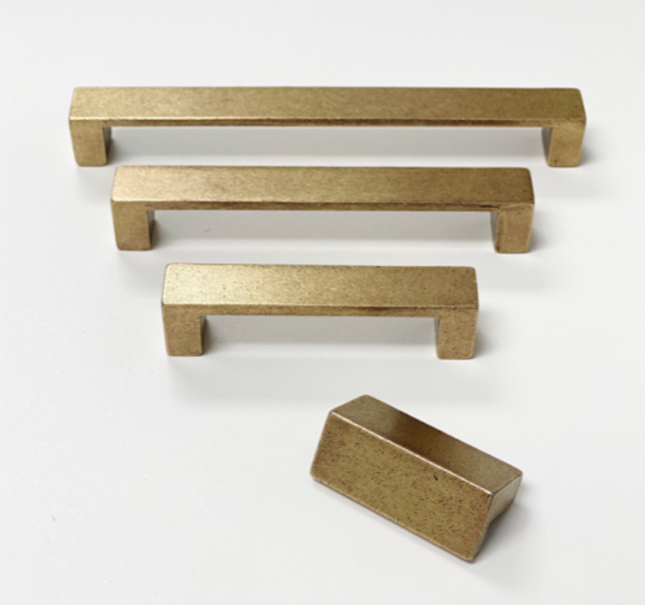 Linea Aged Brass Drawer Pulls - Cabinet Handles – Forge Hardware