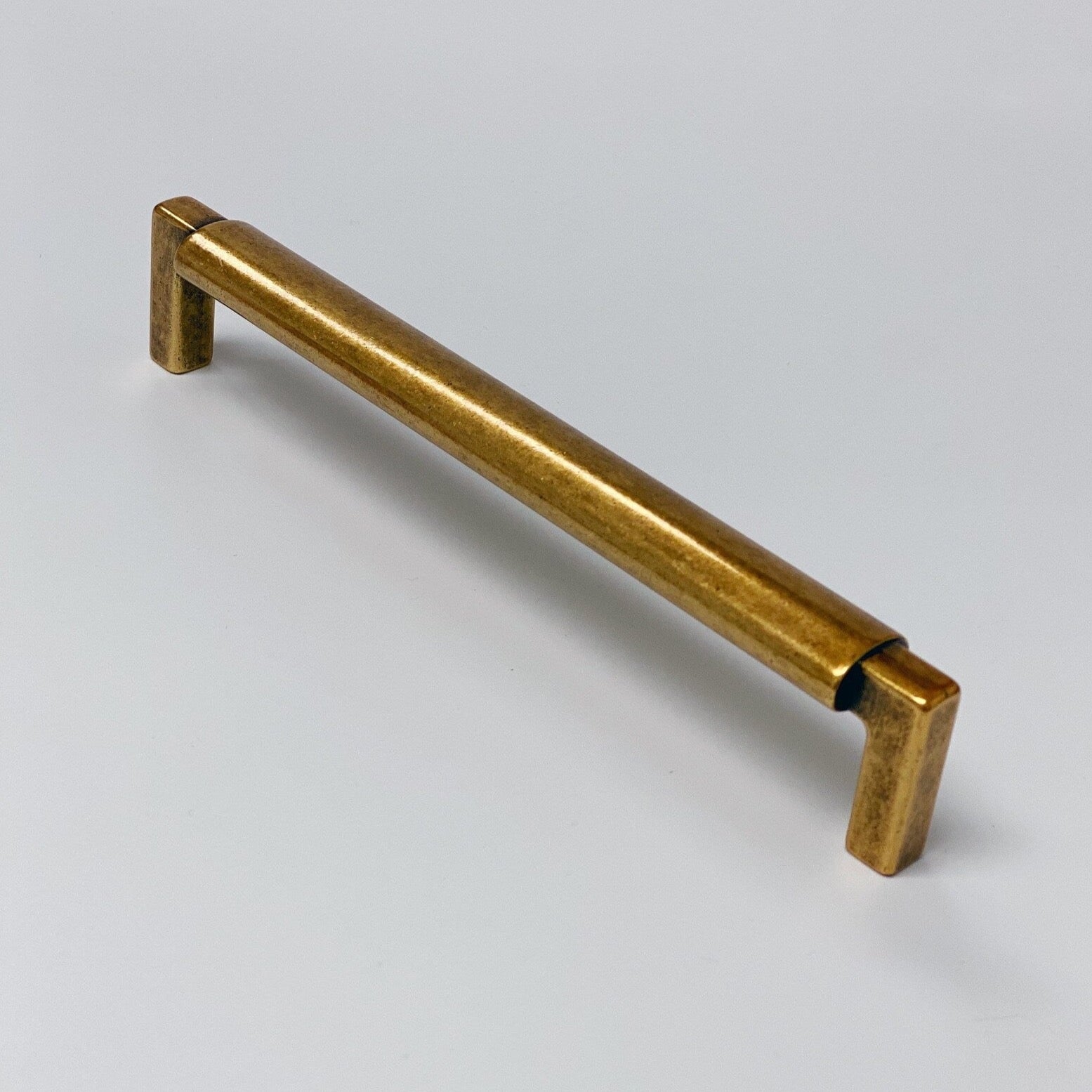 Historic Houseparts, Inc. > Metal Cabinet Pulls > Stamped Drawer Pull, Antique  Brass