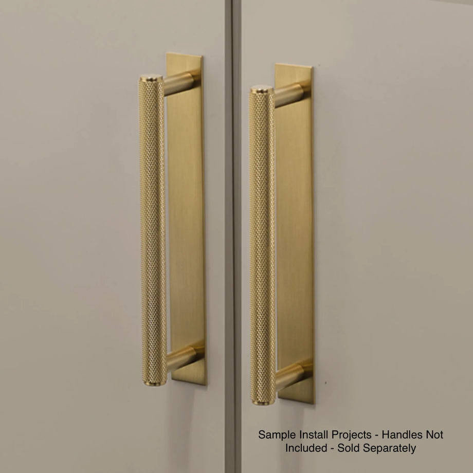 Brass Backplate  Handle Backplate Satin Brass – Plank Hardware
