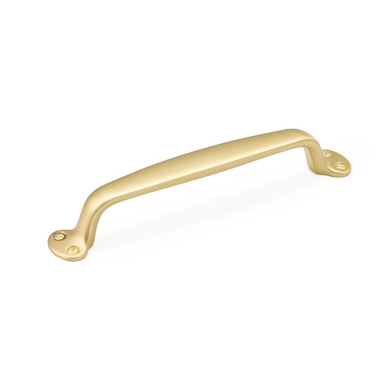 Satin Brass Drawer Pulls Leah Handles and Cup Pulls – Forge Hardware  Studio