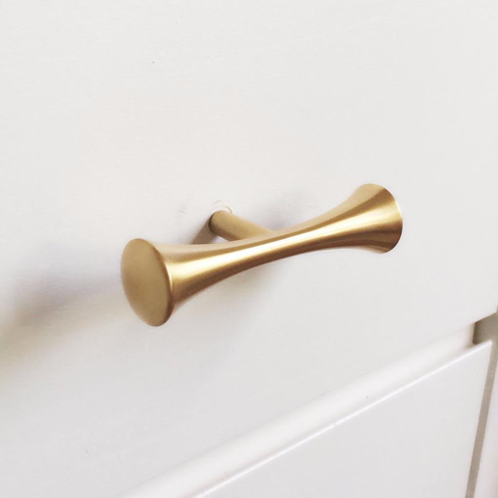 Satin Gold Century Drawer Pull - Cabinet Hardware – Forge