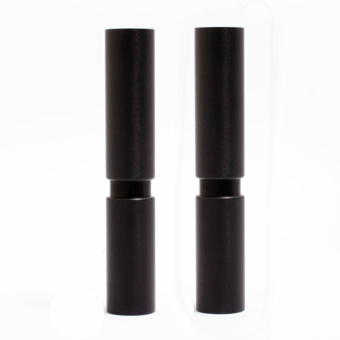 Set of 2- Mid-century Modern Furniture Legs - Replacement Legs in Matte Black - Forge Hardware Studio