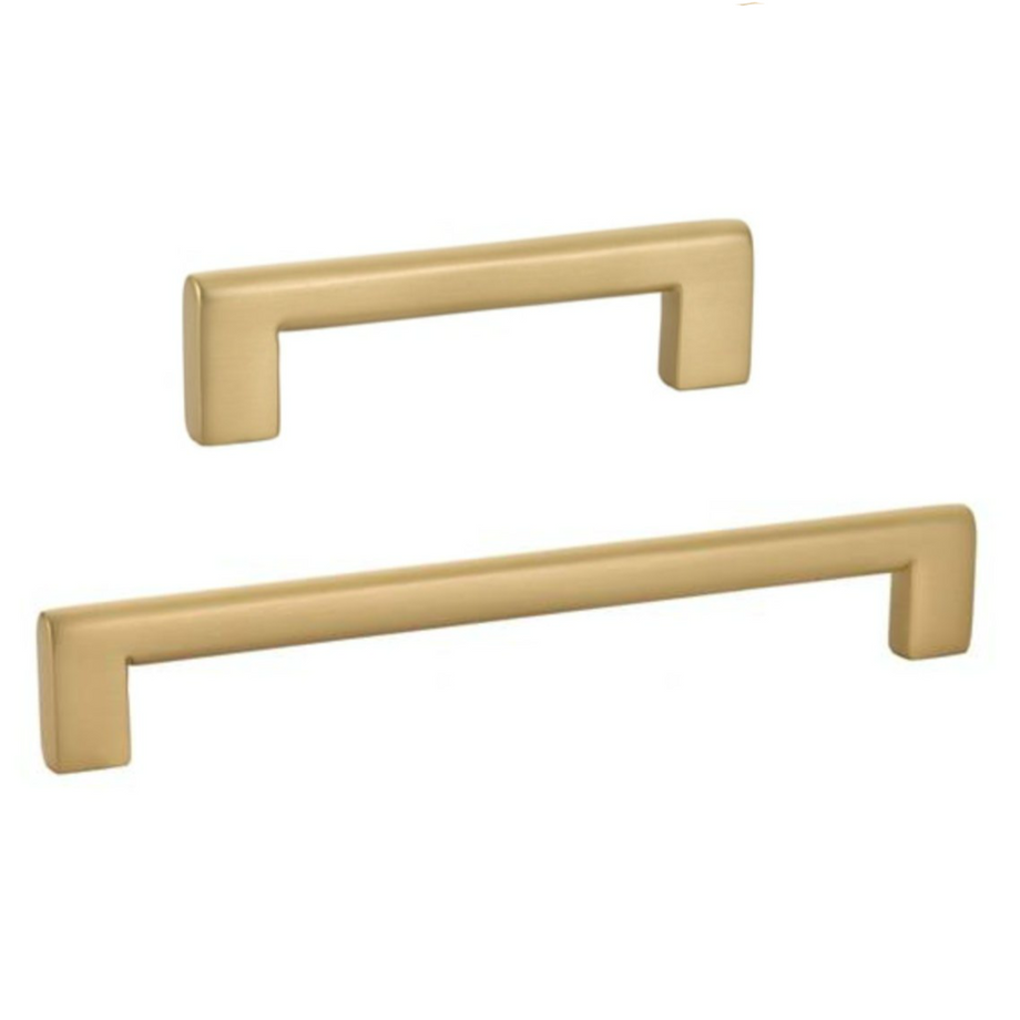 Brass Cabinet Hardware groove Drawer Pulls and Cabinet Knobs Satin