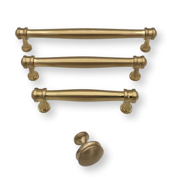 Gold 5In Antique Brass Kitchen Cabinet Pulls, Luxury Bathroom Black 3.75 Brass  Drawer Handles Cabinet Door Hardware Decorative Dresser Knobs